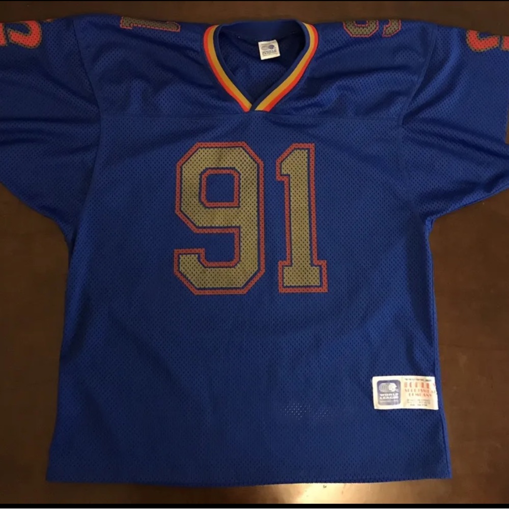 Rare Vintage 1991 WLAF World League Of American Football London Monarchs Jersey.
